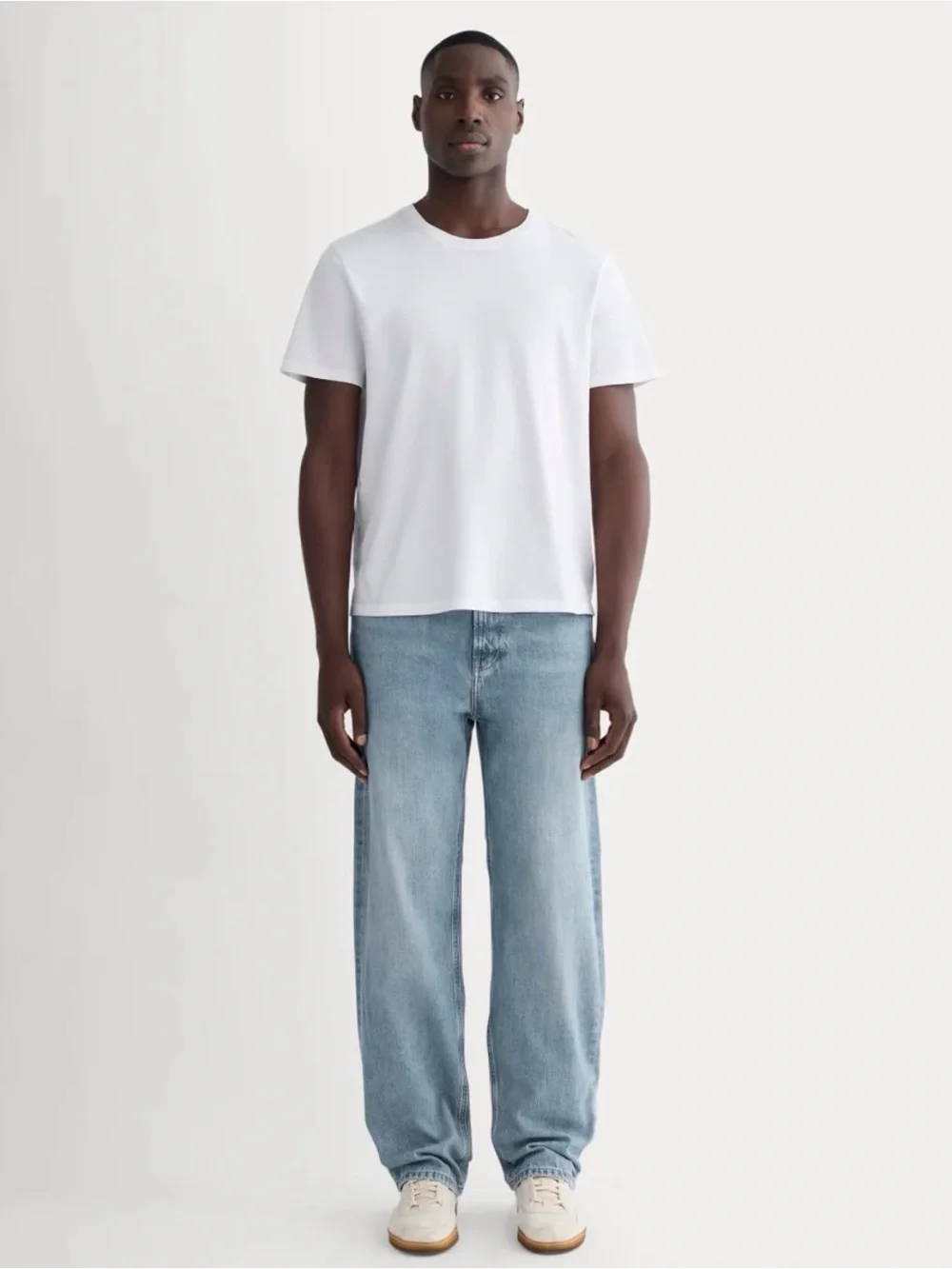 New Everlane THE ESSENTIAL ORGANIC CREW in White Size L - Picture 12 of 13
